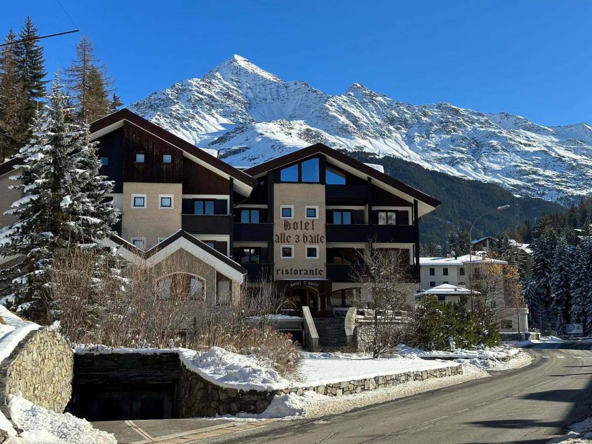 Hotel Alle Tre Baite Santa Caterina Valfurva Eksteriør bilde
